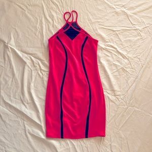 Hot Pink Bodycon Mini Dress